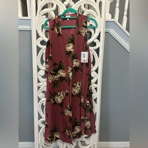 NWT LulaRoe Joy Duster Vest floral print